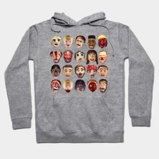 Claymation faces of death Hoodie